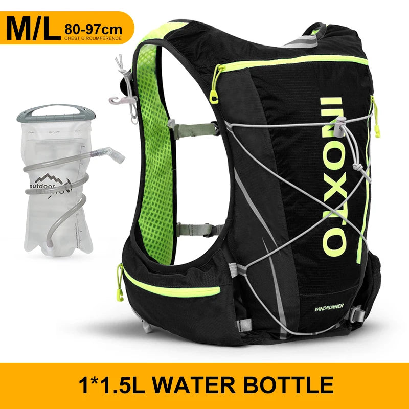 8L Hydration Vest Backpack – Running, Cycling, Hiking with 1.5L Bladder & 2x500ml Bottles